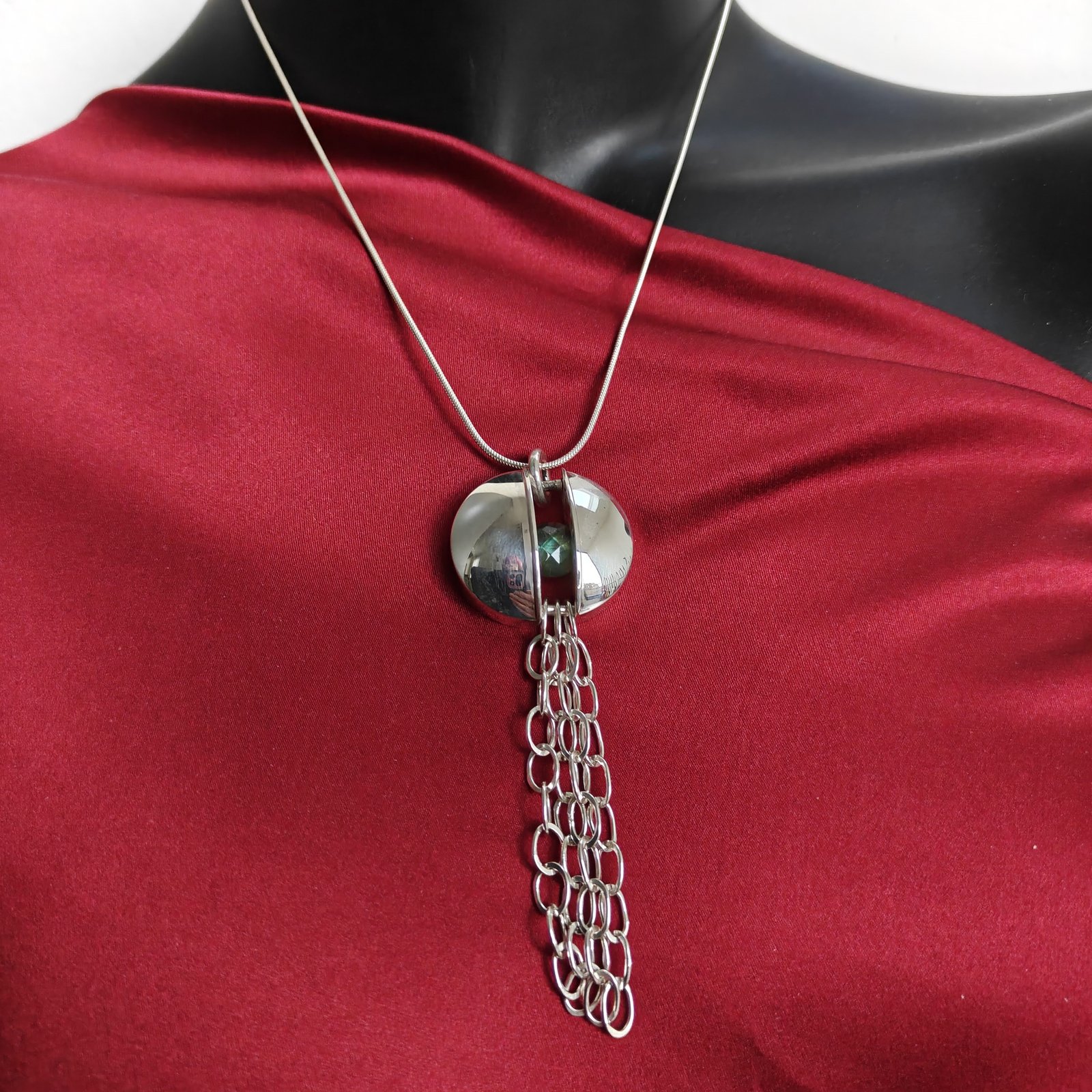 Suspension Necklace No. 2, worn