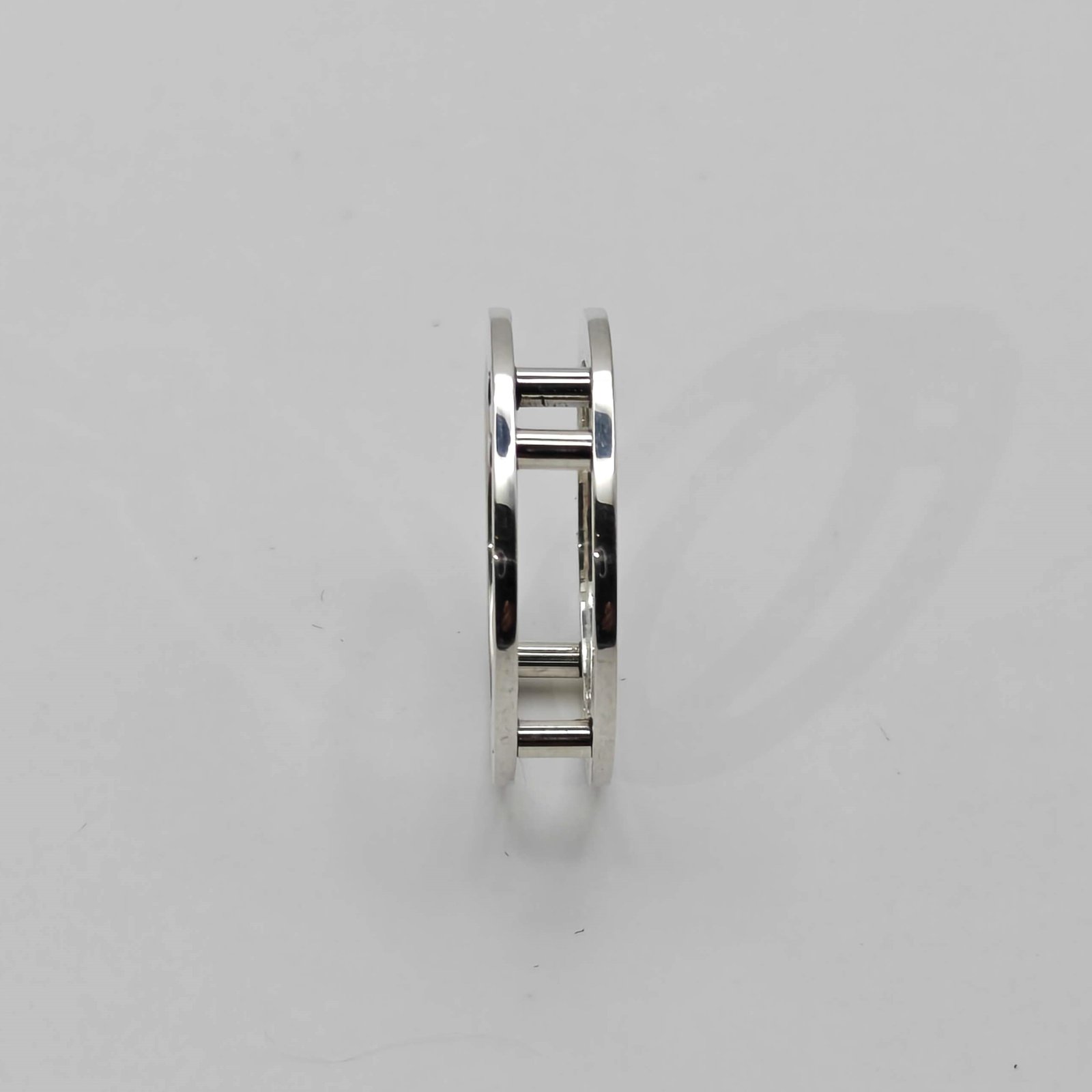 Silver Suspension Ring No. 10 - Void, side view
