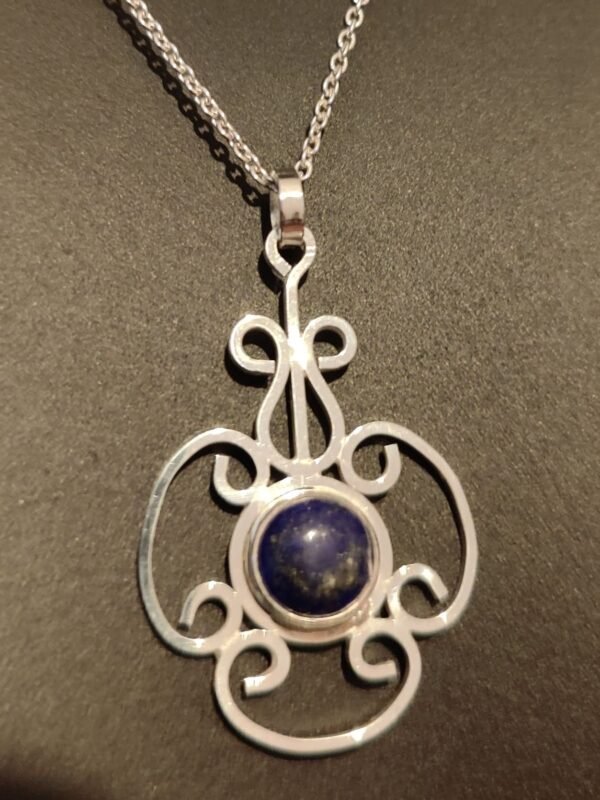 Zilver Hanger met Lapis Lazuli