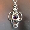 Zilver Hanger met Amethist